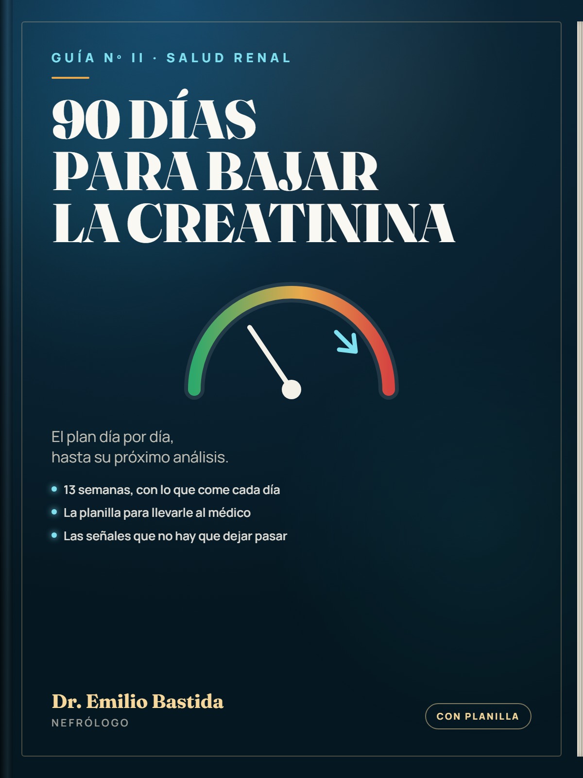 Portada de 90 Días para Bajar la Creatinina